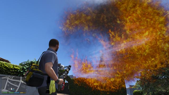 Настоящий огнемет / Real Flamethrower [Add-On] для GTA 5