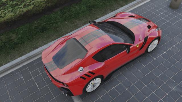 Ferrari F12 TDF StripesFull Carbon Fiber for GTA 5