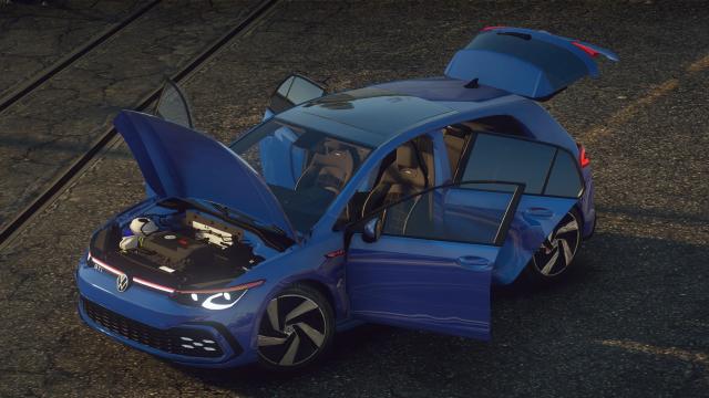 Volkswagen Golf 8 GTI [Add-On | Unlocked] for GTA 5