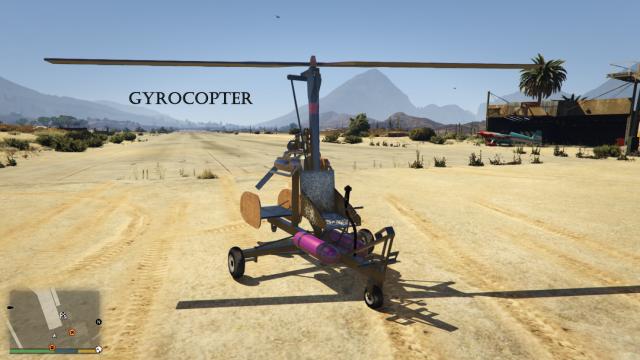 Гирокоптер / Gyrocopter [Add-On] для GTA 5