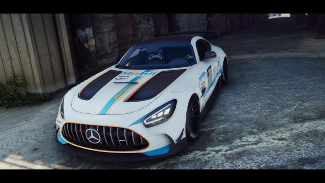Mobil Race Livery for 2020 Mercedes-Benz AMG GT Black Series for GTA 5