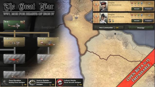 The Great War для Hearts Of Iron 4