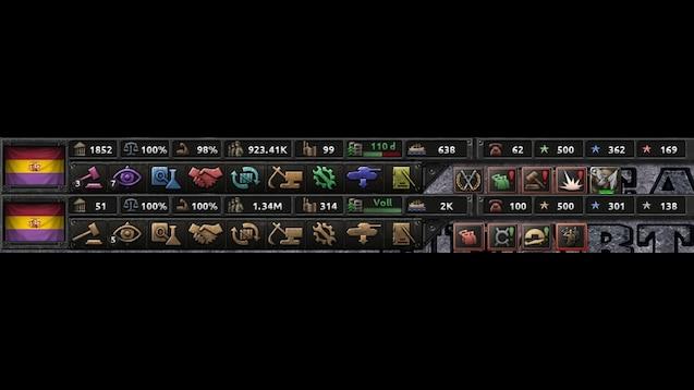 Coloured Buttons for Hearts Of Iron 4