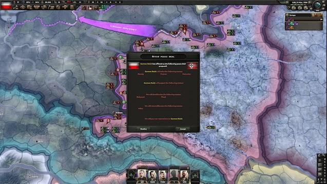 Peace Deals для Hearts Of Iron 4