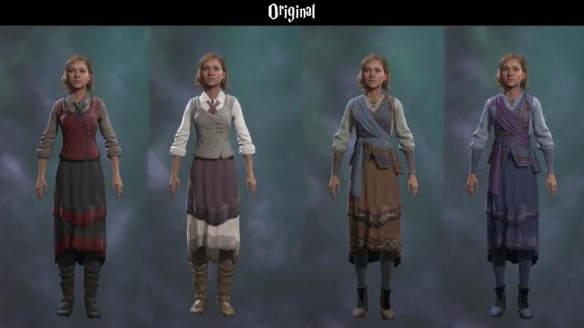 Мини-юбки / Vanilla Mini Skirt для Hogwarts Legacy