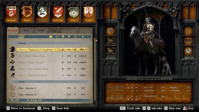 Dark Stone inventory recolour для Kingdom Come: Deliverance