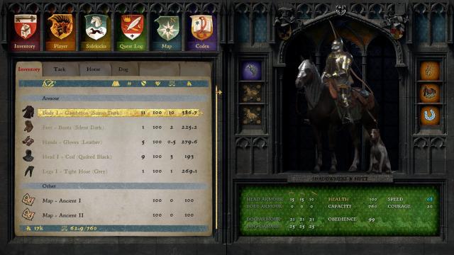 Dark Stone inventory recolour для Kingdom Come: Deliverance