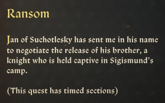 Timed Quest Markers для Kingdom Come: Deliverance 2