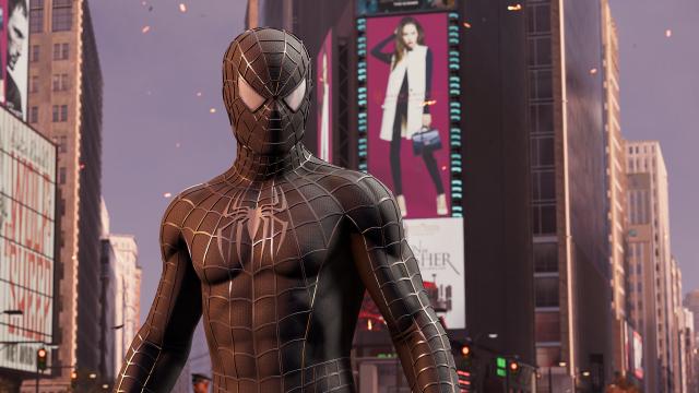 Spider-Man 3 Black Suit (Symbiote Suit) для Marvel's Spider-Man Remastered