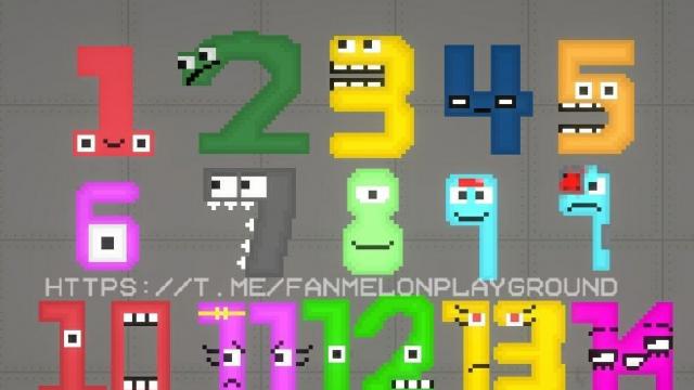 Pack on ent numbers and ent mathematical symbols для Melon Playground