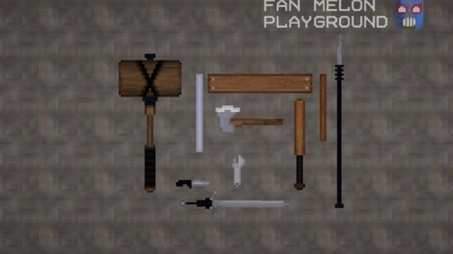 Weapons from People Playground for Melon Playground