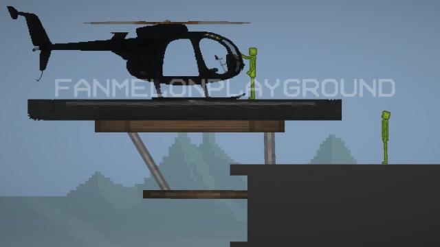 Helicopter Little Bird for Melon Playground