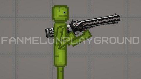 Rail Gun for Melon Playground