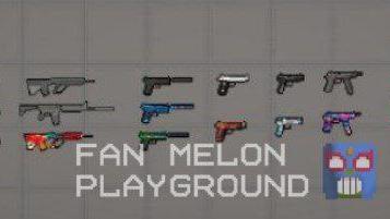 Block Strike weapons pack for Melon Playground