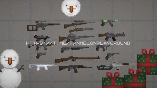 Pack of Weapons для Melon Playground