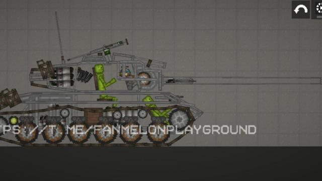 Tank T26E4 Super Pershing для Melon Playground