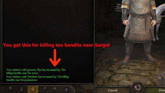 Curry Favor By Killing Bandits for Mount And Blade: Bannerlord