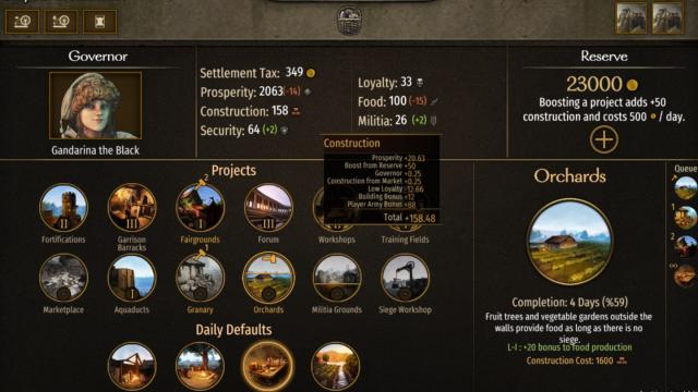 Use Your Army To Build Improvements for Mount And Blade: Bannerlord