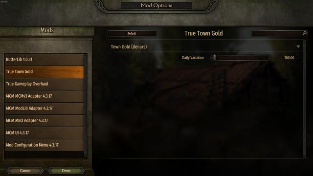 True Town Gold for Mount And Blade: Bannerlord