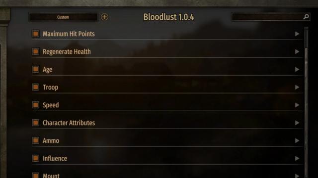 Bloodlust для Mount And Blade: Bannerlord