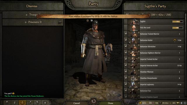 Make Companions Vassals for Mount And Blade: Bannerlord
