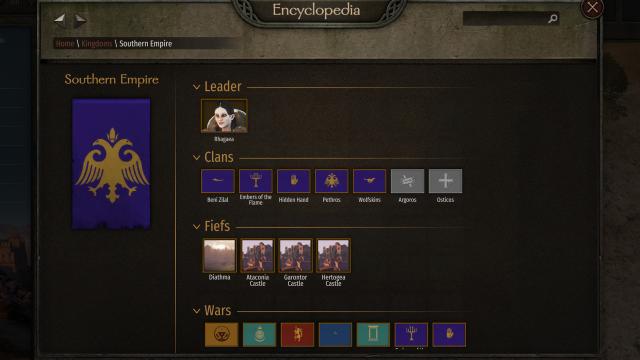 Dead Clans Sort - for Mount And Blade: Bannerlord