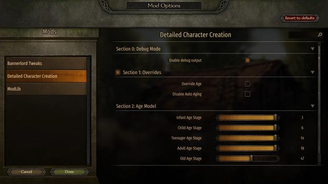 Detailed Character Creation for Mount And Blade: Bannerlord