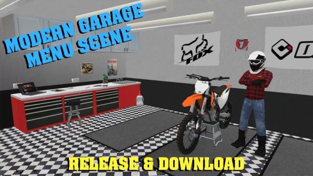 Modern Garage Menu Scene by BSA 75 для MXB