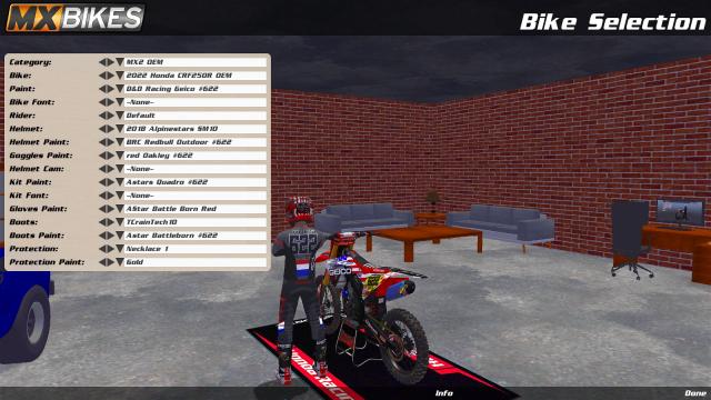 Garage Menu Background для MXB