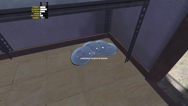 Chromed hubcaps для My summer car