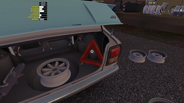 Secure Warning Triangle for My summer car