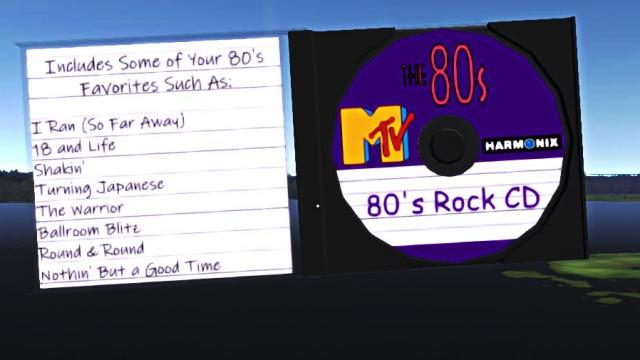 80's Rock CD for My summer car