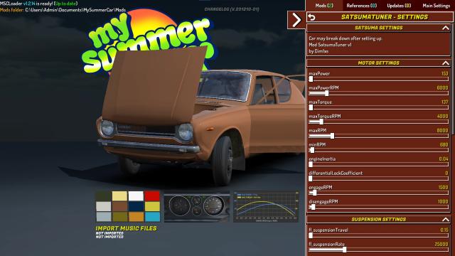 SatsumaTuner для My summer car