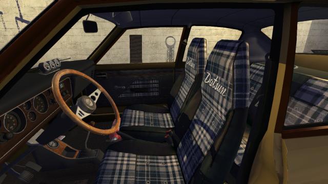 Tartan interior with Satsuma embroidery for My summer car