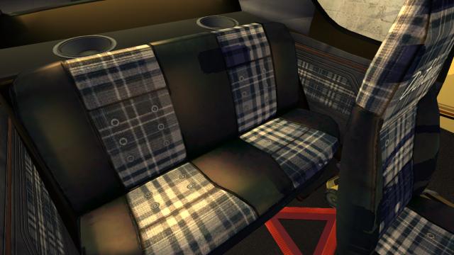 Tartan interior with Satsuma embroidery for My summer car