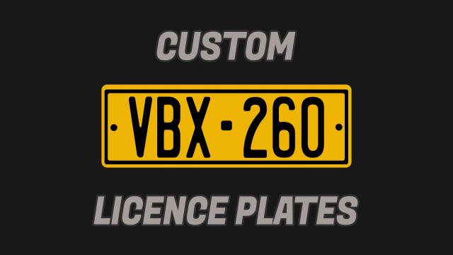 Custom Licence Plates