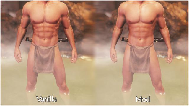 4к мужские тела / Male Smooth Body 4K Retexture для Nioh 2