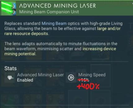 Faster Resource Mining for No Man's Sky
