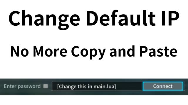 Change Default IP для Palworld