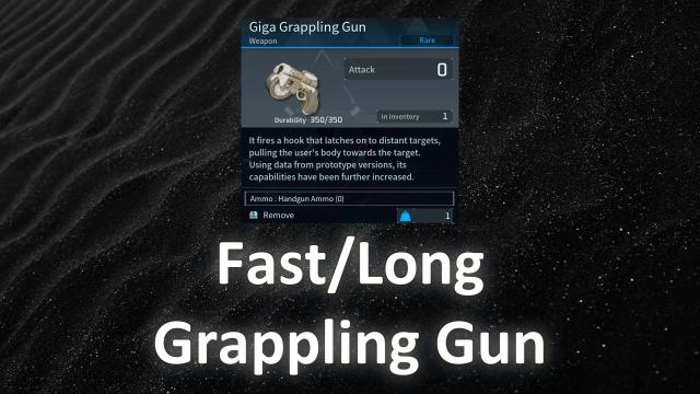 Fast Grappling Gun