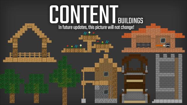 Постройки из Майнкрафта / Minecraft Buildings Mod для People Playground