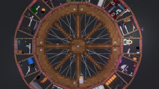 Rotating round building [Destructible] for People Playground