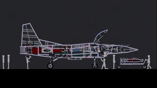 Very Detailed Fighter Jet 1 ( + Ejection Seat! ) for People Playground