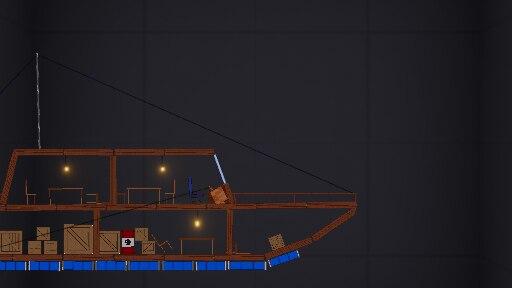 Destructable Boat for People Playground