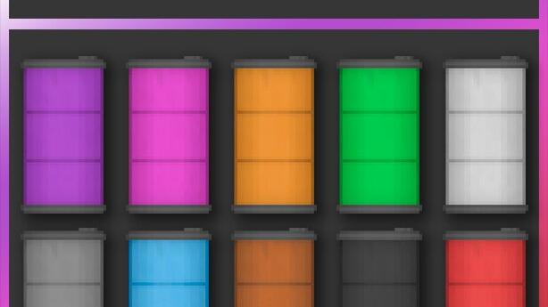 Colored Plastic Barrels Mod
