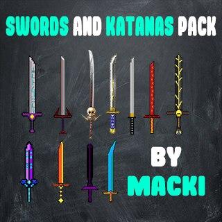 Swords and Katanas pack for People Playground