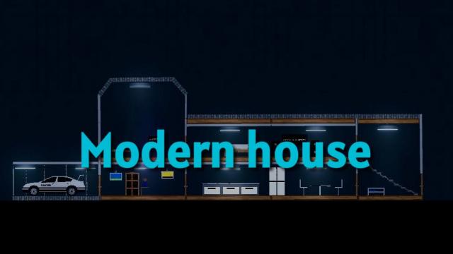 Modern house [Destructuble] for People Playground