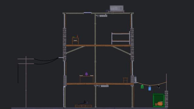 Full Destructible Usual House (Vanilla) для People Playground