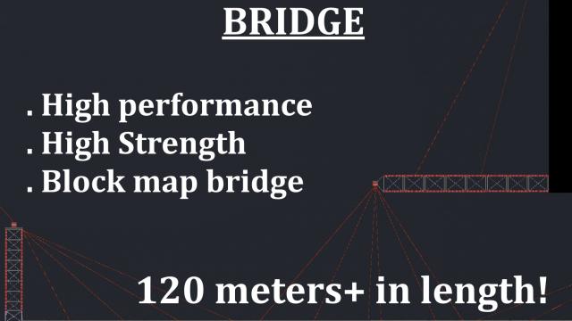 Огромнейший мост / Longest Destructible Bridge 120+ For Block map!