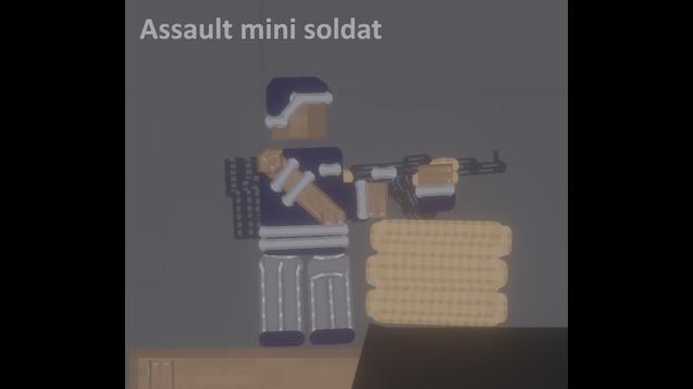 -  Assault mini soldat for People Playground